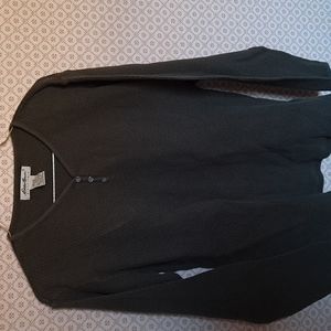 Eddie Bauer green waffle three-button long-sleeved Henley shirt